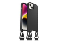 OtterBox React Series - Baksidesskydd för mobiltelefon - halsband - MagSafe-kompatibilitet - svart - för Apple iPhone 14 77-92282