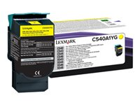 Lexmark - Gul - original - tonerkassett LCCP, LRP - för Lexmark C540, C543, C544, C546, X543, X544, X546, X548 C540A1YG