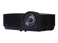 InFocus IN126STA - DLP-projektor - UHP - 3D - 3300 lumen - WXGA (1280 x 800) - 16:10 - 720p - fast objektiv med kort kastavstånd IN126STA
