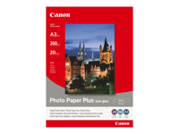Canon Photo Paper Plus SG-201 - Halvblank - A3 (297 x 420 mm) - 260 g/m² - 20 ark fotopapper - för i6500, 9100, 9950; PIXMA iX4000, iX5000, iX7000, PRO-1, PRO-10, PRO-100 1686B026