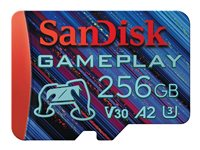 SanDisk GamePlay - Flash-minneskort - 256 GB - A2 - mikroSDXC UHS-I SDSQXAV-256G-GN6XN