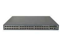 HPE 3600-48-PoE+ v2 SI - Switch - Administrerad - 48 x 10/100 (PoE+) + 4 x Gigabit SFP + 2 x delad 10/100/1000 - rackmonterbar - PoE+ (720 W) JG307B