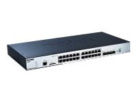 D-Link xStack DGS-3120-24TC - Switch - Administrerad - 20 x 10/100/1000 + 4 x kombinations-SFP - skrivbordsmodell DGS-3120-24TC/SI