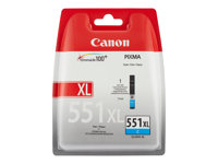 Canon CLI-551C XL - 11 ml - Lång livslängd - cyan - original - bläcktank - för PIXMA iP8750, iX6850, MG5550, MG5650, MG5655, MG6450, MG6650, MG7150, MG7550, MX725, MX925 6444B001
