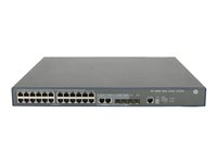 HPE 3600-24-PoE+ v2 SI - Switch - Administrerad - 24 x 10/100 (PoE+) + 4 x Gigabit SFP + 2 x delad 10/100/1000 - rackmonterbar - PoE+ (720 W) JG306B