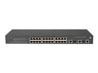 HPE 3100-24 V2 EI Switch - Switch - Administrerad - 24 x 10/100 + 2 x kombinations-Gigabit SFP - rackmonterbar JD320B