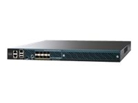 Cisco 5508 Wireless Controller - Enhet för nätverksadministration - 8 portar - 100 MAP (managed access points - hanterade åtkomstpunkter) - GigE - 1U - rekonditionerad AIRCT5508-100K9-RF