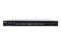 HPE SN6000 Stackable Single Power Fibre Channel Switch - Switch - Administrerad - 20 x 8 GB fiberkanal SFP+ + 4 x XPAK - rackmonterbar AW575B