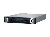HPE Modular Smart Array 2070 10GBASE-T iSCSI SFF Storage - 7th Generation - halvledarenhet/hårddisk-array - 0 TB - 24 fack (SAS-3) - iSCSI (10 GbE) (extern) - kan monteras i rack - 2U S1H46A