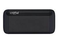 Crucial X8 - SSD - 1 TB - extern (portabel) - USB 3.1 Gen 2 (USB-C kontakt) CT1000X8SSD9