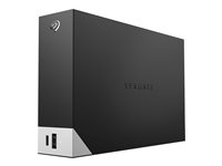 Seagate One Touch with hub STLC14000400 - Hårddisk - 14 TB - extern (desktop) - USB 3.0 - svart - med Seagate Rescue Data Recovery STLC14000400