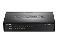 D-Link DES 1008PA - Switch - ohanterad - 4 x 10/100 (PoE) + 4 x 10/100 - skrivbordsmodell - PoE DES-1008PA