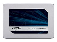 Crucial MX500 - SSD - krypterat - 250 GB - inbyggd - 2.5" - SATA 6Gb/s - 256 bitars AES - TCG Opal Encryption 2.0 CT250MX500SSD1