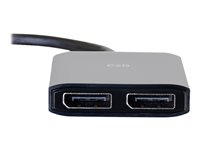 C2G DisplayPort 1.2 to Dual DisplayPort MST Hub - Video/audiosplitter - 2 x DisplayPort - skrivbordsmodell 84291