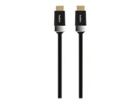 Belkin High Speed HDMI Cable with Ethernet - HDMI-kabel med Ethernet - HDMI hane till HDMI hane - 3 m - svart AV10150BF3M