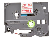Brother TZe-232 - Standardlim - rött på vitt - Rulle (1,2 cm x 8 m) 1 kassett(er) bandlaminat - för Brother PT-P750, P950; P-Touch PT-D210, D400, D800, P900, P950; P-Touch Cube Plus PT-P710 TZE232