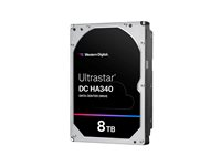 WD Ultrastar DC HA340 WUS721208BLE6L4 - Hårddisk - datacenter - 8 TB - inbyggd - 3.5" - SATA 6Gb/s - 7200 rpm - buffert: 256 MB 0B47078