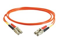 C2G Low-Smoke Zero-Halogen - Patch-kabel - LC multiläge (hane) till LC multiläge (hane) - 1 m - fiberoptisk - 50/125 mikron - orange 85335