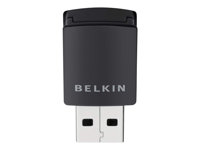 Belkin SURF N300 USB Wireless N Micro Adapter - Nätverksadapter - USB 2.0 - 802.11b/g/n F7D2102AZ