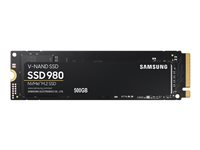 Samsung 980 MZ-V8V500BW - SSD - krypterat - 500 GB - inbyggd - M.2 2280 - PCIe 3.0 x4 (NVMe) - 256 bitars AES - TCG Opal Encryption MZ-V8V500BW