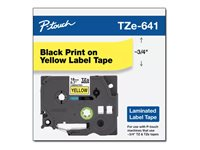 Brother TZe-641 - Standardlim - svart på gult - Rulle (1,8 cm x 8 m) 1 kassett(er) bandlaminat - för Brother PT-D600; P-Touch PT-1880, D450, E550, E800, P900, P950; P-Touch Cube Plus PT-P710 TZE641
