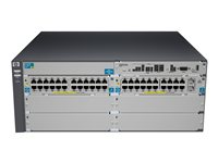 HPE Aruba 5406-44G-PoE+-2XG v2 zl - Switch - L4 - Administrerad - 44 x 10/100/1000 (PoE) + 2 x SFP+ - rackmonterbar - PoE - med HP 5400 zl Switch Premium License J9533A#ABB