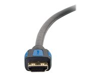 C2G 6ft HDMI Cable with Gripping Connectors - High Speed 4K HDMI Cable - 4K 60Hz - M/M - HDMI-kabel med Ethernet - HDMI hane till HDMI hane - 1.83 m - dubbelt skärmad - svart - stöd för 4K 29677