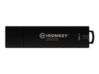 Kingston IronKey D500S - USB flash-enhet - krypterat - 128 GB - USB 3.2 Gen 1 - TAA-kompatibel IKD500S/128GB