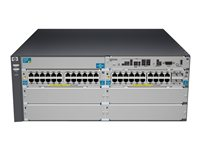 HPE 5406-44G-PoE+-4G-SFP v2 zl Switch - Switch - L4 - Administrerad - 44 x 10/100/1000 (PoE) + 4 x SFP - rackmonterbar - PoE - med HP 5400 zl Switch Premium License J9539A#ABB