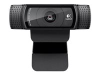Logitech HD Pro Webcam C920 - Webbkamera - färg - 1920 x 1080 - ljud - USB 2.0 - H.264 960-000767
