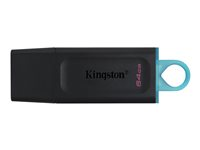 Kingston DataTraveler Exodia - USB flash-enhet - 64 GB - USB 3.2 Gen 1 - svart / vit DTX/64GBBK