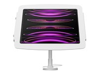 Compulocks iPad Pro 12.9" (3-6th Gen) Space Enclosure Flex Arm Mount - Monteringssats (flexibel arm, hölje) - för surfplatta - låsbar - höggradig aluminium - vit - skärmstorlek: 12.9" - väggmonterbar, monterbar på ytor, bänkskiva - för Apple 12.9-inch iPad Pro 159W299PSENW