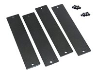 C2G Blank Filler Plate for 16-Port Rack Mount - Sats med tomma paneler - fram och bak - svart 29984