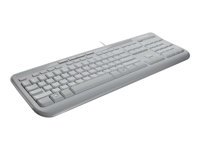 Microsoft Wired Keyboard 600 - Tangentbord - USB - engelska - vit ANB-00032