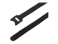 StarTech.com 6in Hook and Loop Cable Ties, 50 Pack, Black, Reusable Cable Straps, Adjustable and Flexible, Cord Organizer Tie/Wraps for Professional Cable Management - Wire Loop Ties (B506I-HOOK-LOOP-TIES) - Kabelsamlare - kardborrefäste - 15 m - svart (paket om 50) B506I-HOOK-LOOP-TIES