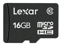 Lexar - Flash-minneskort - 16 GB - Class 10 - microSDHC LSDMI16GABEUC10