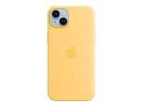 Apple - Baksidesskydd för mobiltelefon - MagSafe-kompatibilitet - silikon - sunglow - för iPhone 14 Plus MPTD3ZM/A