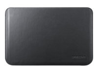Samsung EFC-1B1 - Skyddsfodral för surfplatta - läder - svart - för Galaxy Tab 10.1, Tab 10.1 WiFi, Tab 10.1N, Tab 10.1N WiFi, Tab 10.1V, Tab 2 EFC-1B1LBECSTD