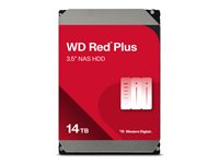 WD Red Plus WD140EFGX - Hårddisk - 14 TB - inbyggd - 3.5" - SATA 6Gb/s - 7200 rpm - buffert: 512 MB WD140EFGX