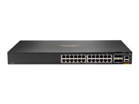 HPE Aruba 6200F 24G 4SFP+ Switch - Switch - L3 - Administrerad - 24 x 10/100/1000 + 4 x 1 Gigabit / 10 Gigabit SFP+ - rackmonterbar JL724A