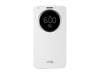 LG Quick Circle CCF-345G - Vikbart fodral för mobiltelefon - vit - för LG G3, G3 D855 CCF-345G.AGEUWH