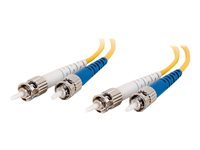 C2G - Patch-kabel - ST enkelläge (hane) till ST enkelläge (hane) - 5 m - fiberoptisk - 9 / 125 mikrometer - formpressad - gul 85354