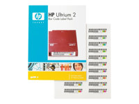 HPE Ultrium 2 - Streckkodsetiketter - för StorageWorks MSL2024, MSL4048, MSL6030; StorageWorks 1/8 G2 Tape Autoloader Q2002A