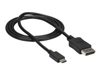 StarTech.com USB-C till DisplayPort-kabeladapter - 1 m - 4K vid 60 Hz - DisplayPort-kabel - 24 pin USB-C (hane) till DisplayPort (hane) - Displayport 1.2/Thunderbolt 3 - 1 m - 4K60Hz (3840 x 2160) stöd - svart - för P/N: TB33A1C, TB3DK2DPM2, TB3DKDPMAW, TB3DKDPMAWUE, TB3DOCK2DPPD, TB3DOCK2DPPU CDP2DPMM1MB