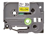 Brother TZe-S641 - Stark häftning - svart på gult - Rulle (1,8 cm x 8 m) 1 kassett(er) bandlaminat - för P-Touch PT-3600, D400, D450, D600, D800, E550, P750, P900, P950; P-Touch Cube Plus PT-P710 TZES641