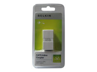 Belkin Inline Coupler - Kopplingsdon för nätverk - RJ-45 (hona) till RJ-45 (hona) - CAT 5 - vit R6G050CP1