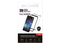 Insmat 3D Full Screen Glass - Skärmskydd för mobiltelefon - 3D - glas - ramfärg svart - för Samsung Galaxy S8, S9 860-9982