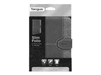 Targus Slim Folio Protective Case for eReader - Fodral för surfplatta/eBook-läsare - kolgrå - 7" - för Amazon Kindle 3G + Wi-Fi, Touch; Kobo eReader Touch THZ160EU
