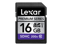 Lexar Premium - Flash-minneskort - 16 GB - Class 10 - 200x - SDHC UHS-I LSD16GBBEU200