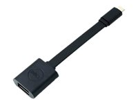 Dell - USB-adapter - 24 pin USB-C (hane) till USB typ A (hona) - USB 3.1 - 13.2 cm - svart - för Chromebook 3110, 3110 2-in-1; Latitude 54XX, 55XX; Precision 3260, 35XX, 55XX, 75XX, 77XX DBQBJBC054